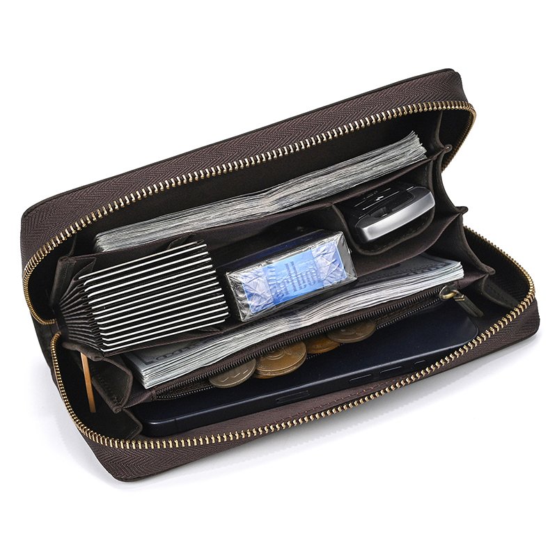 Genuine Leather Clutch Wallet  - Leather Wallet Men review and price