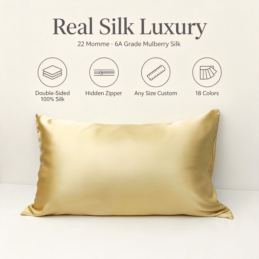 22 Momme Mulberry Silk Pillowc - Silk Pillowcase review and price