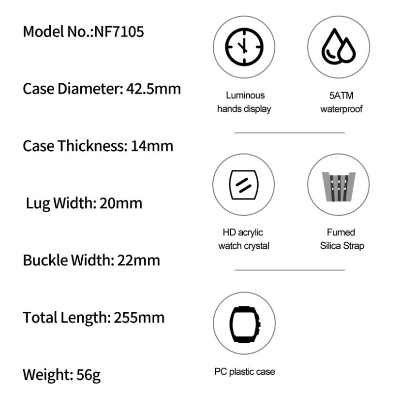 NAVIFORCE Man's Watch 5ATM Wat - Luxury Gift Set review and price