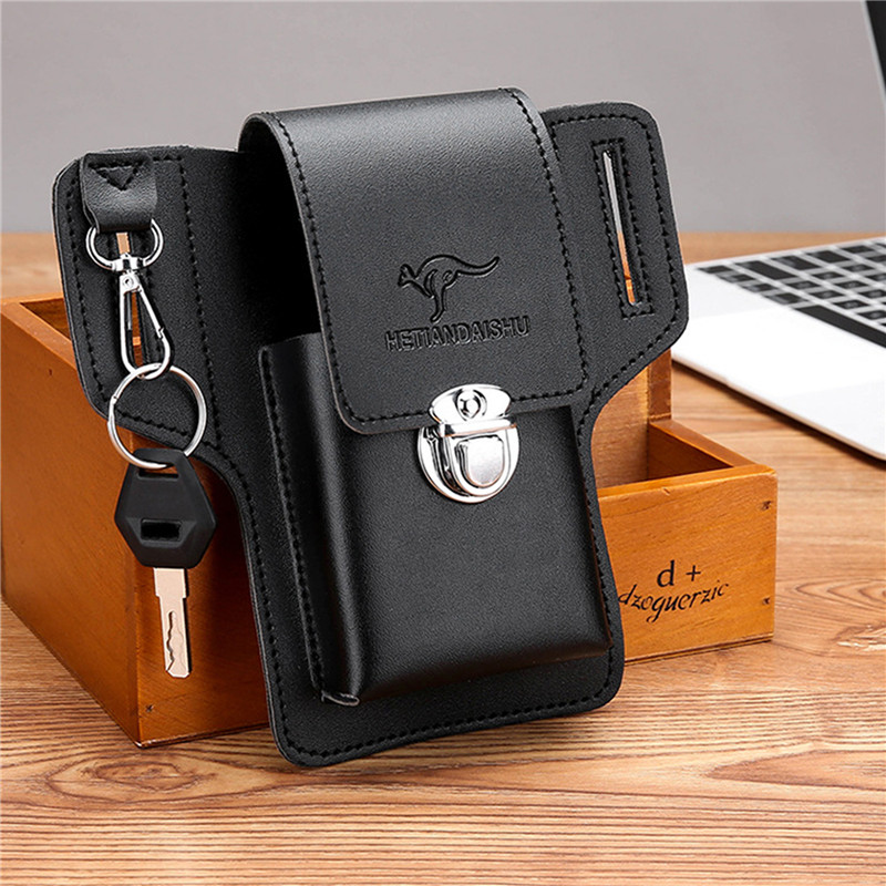Men Belt Cellphone Loop Holste - Leather Wallet Men review and price