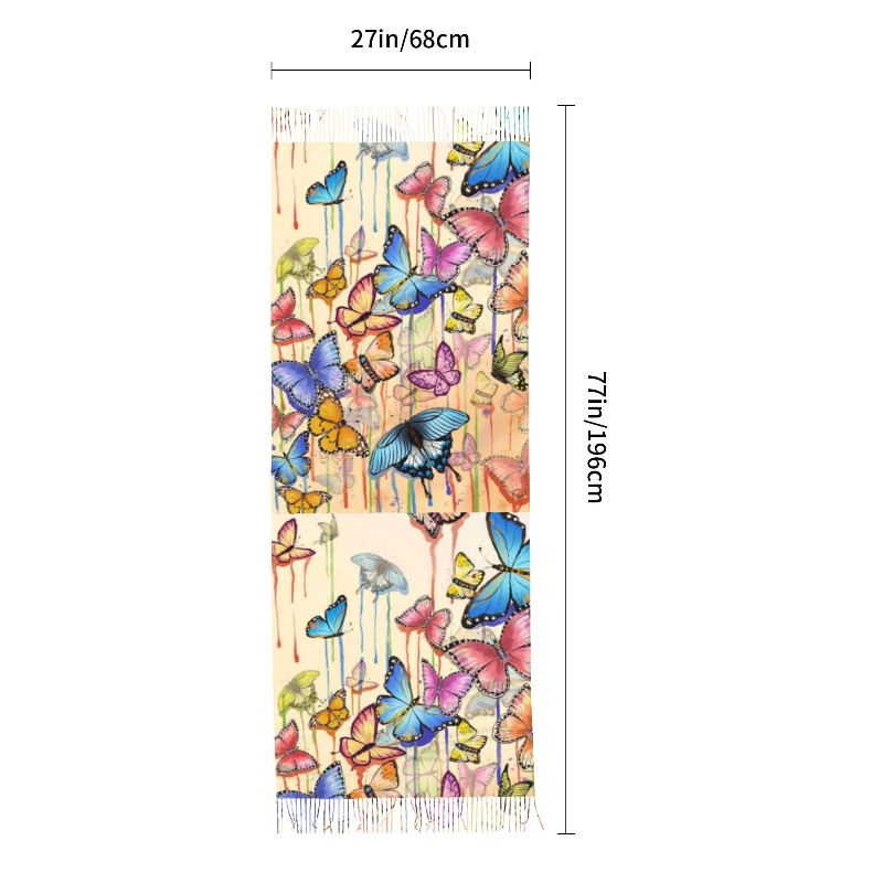 Retro Butterfly Winter Cashmer - Cashmere Scarf review and price