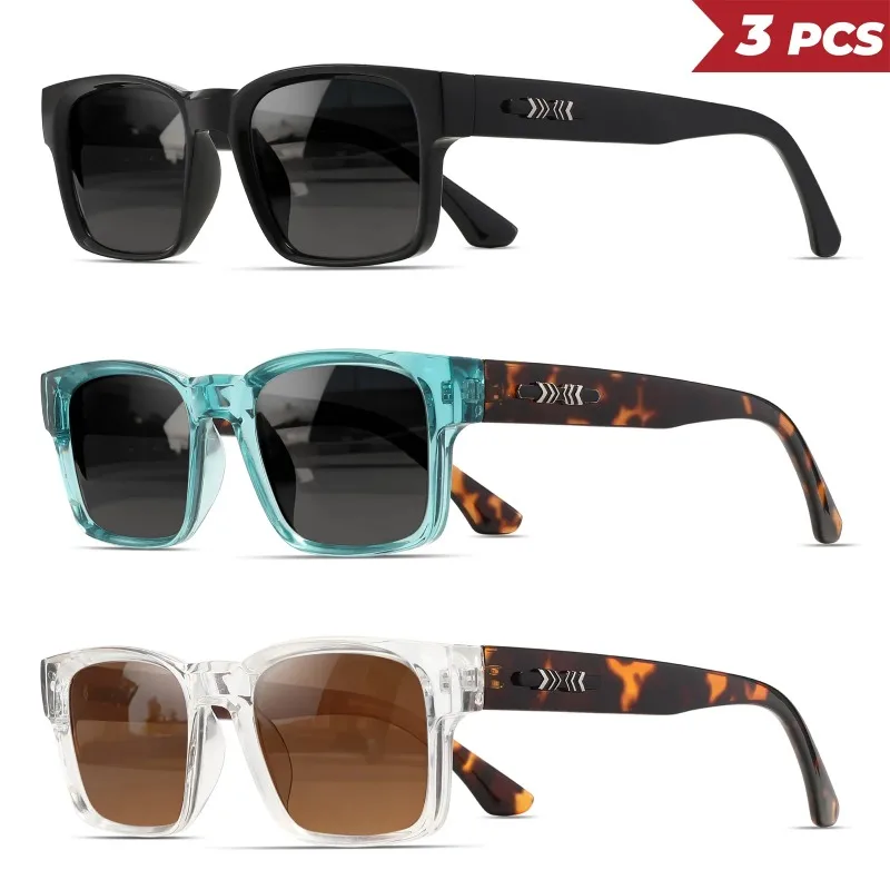 1/3PCS New Men Big Frame Vinta - Sunglasses Uv400 review and price