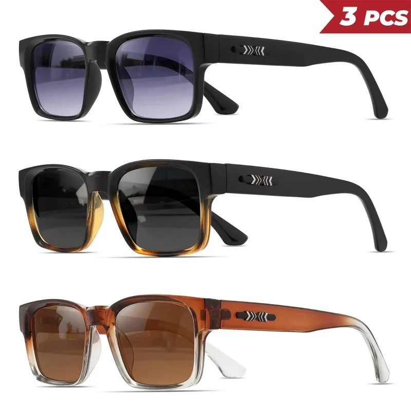 1/3PCS New Men Big Frame Vinta - Sunglasses Uv400 review and price