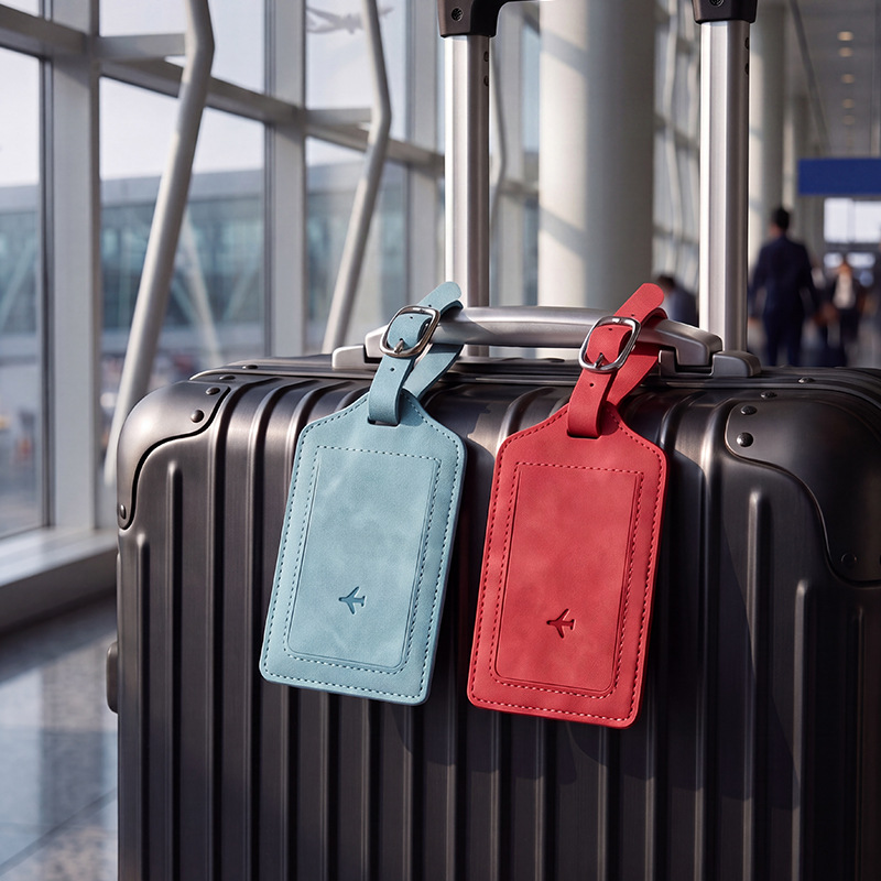 1PC PU Leather Luggage Tag Wom - Travel Luggage Set review and price