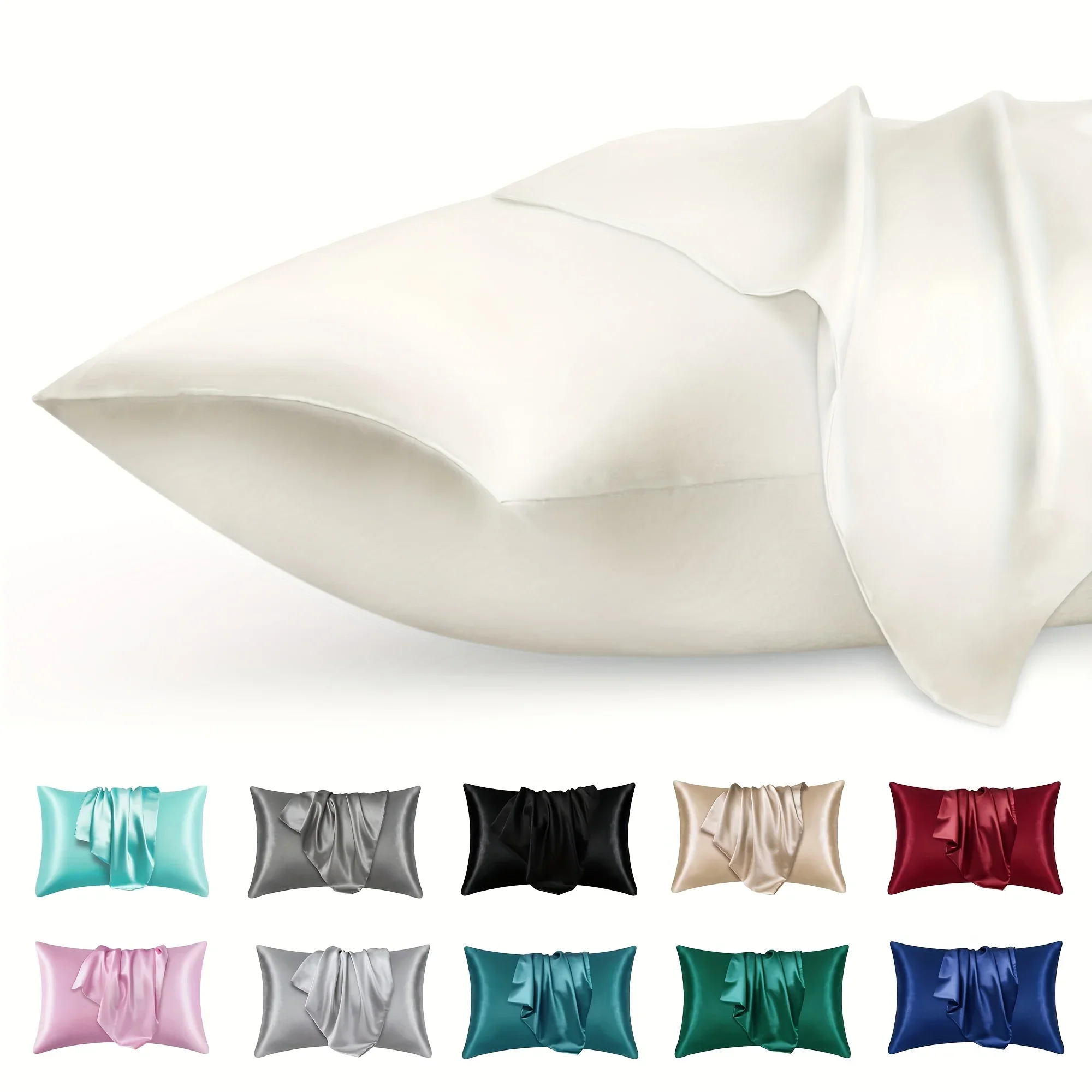 2pcs Luxury Satin Envelope Pil - Silk Pillowcase review and price