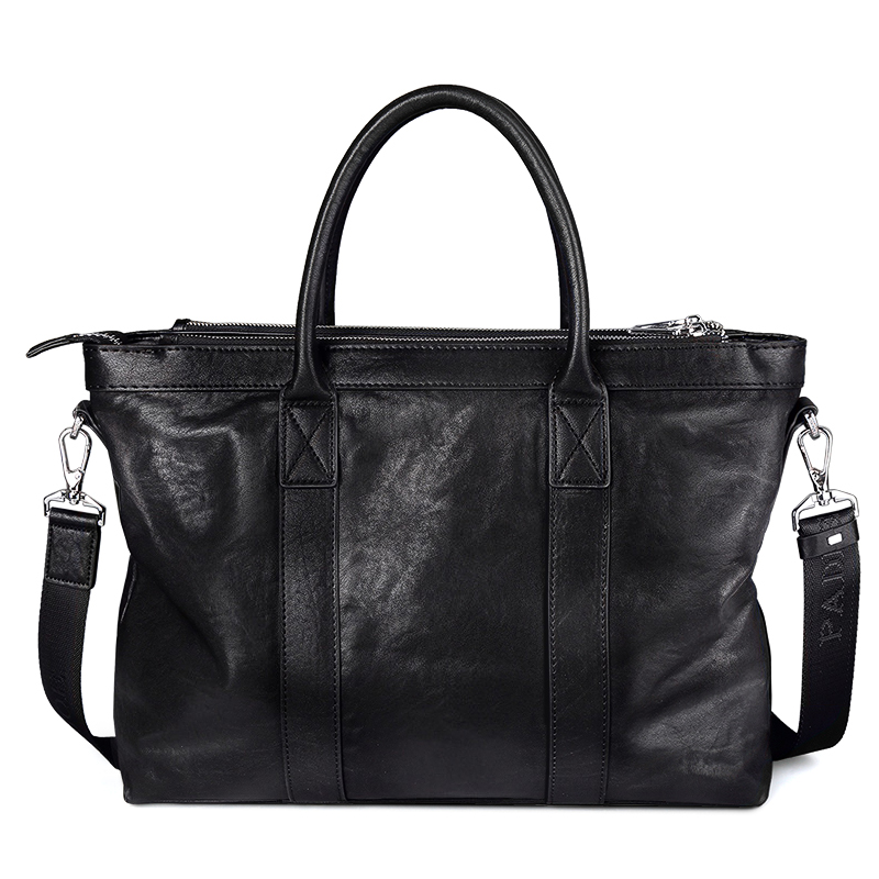 Leather upper cowhide handbag  - Leather Briefcase review and price