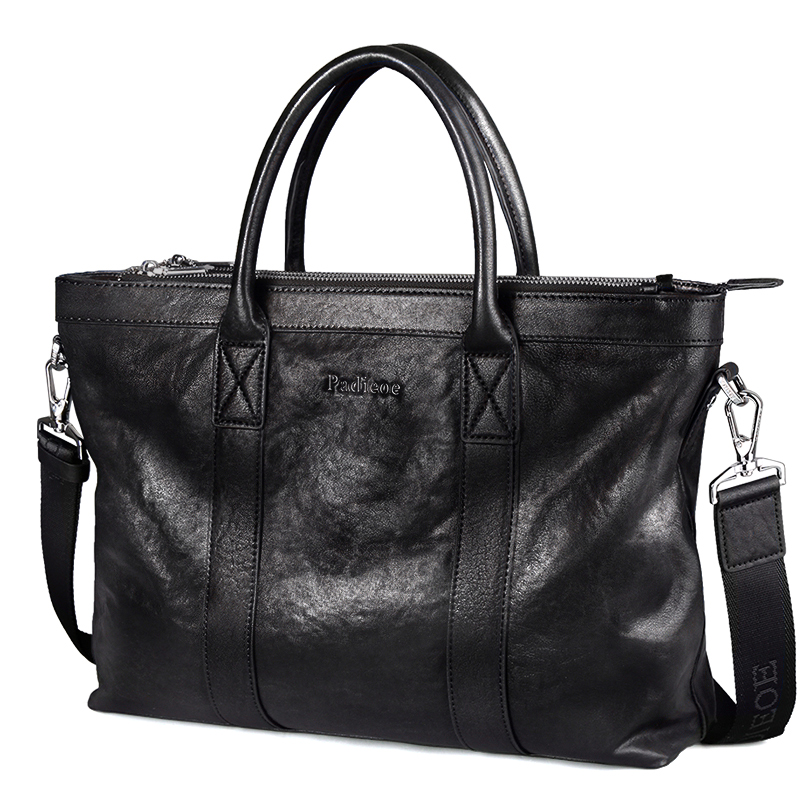 Leather upper cowhide handbag  - Leather Briefcase review and price