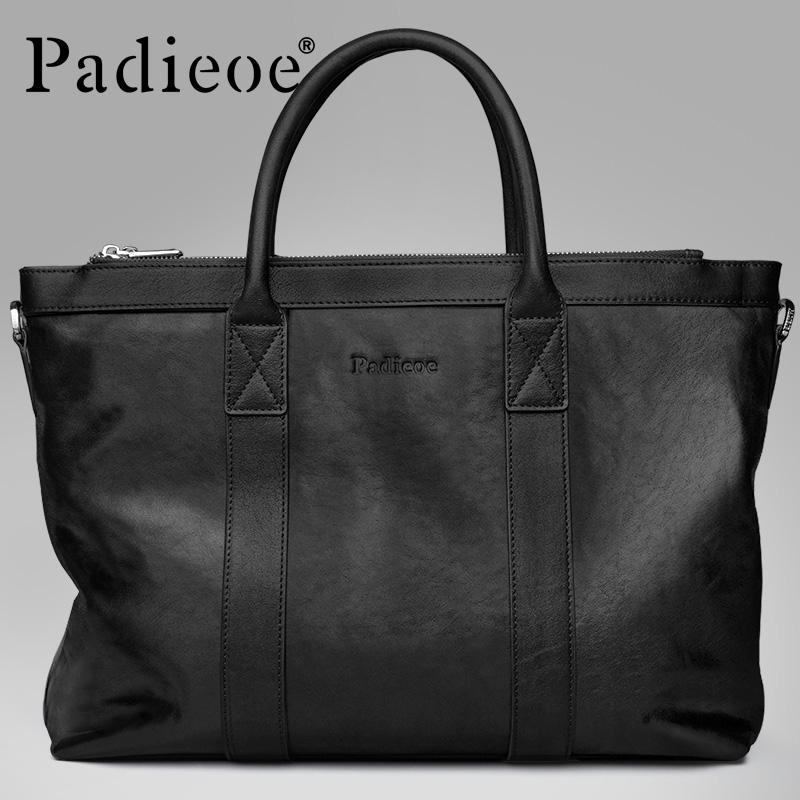 Leather upper cowhide handbag  - Leather Briefcase review and price