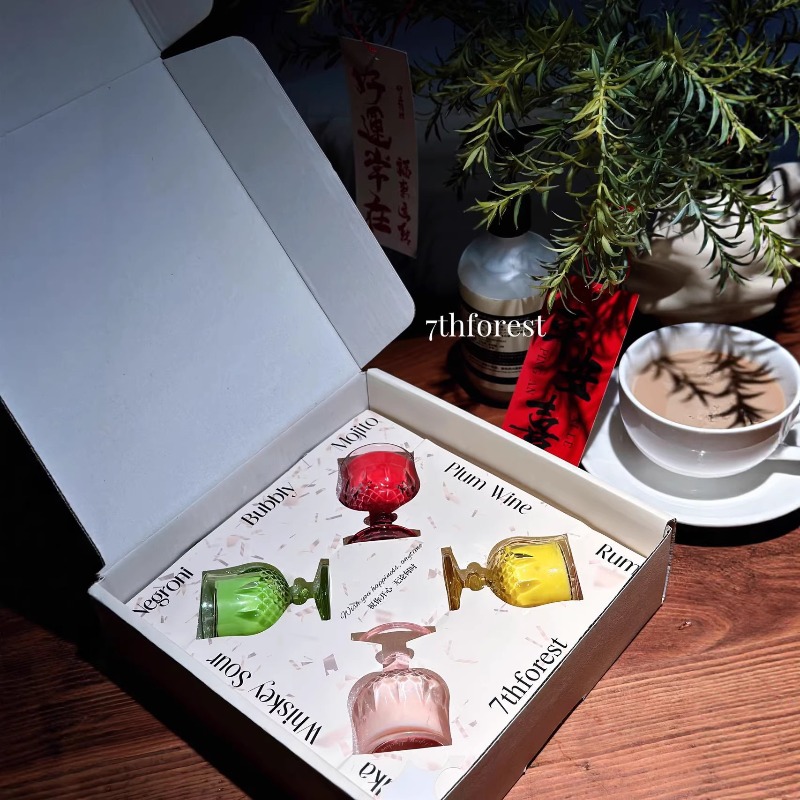 Scented Candle Gift Set Wine G - Luxury Gift Set review and price