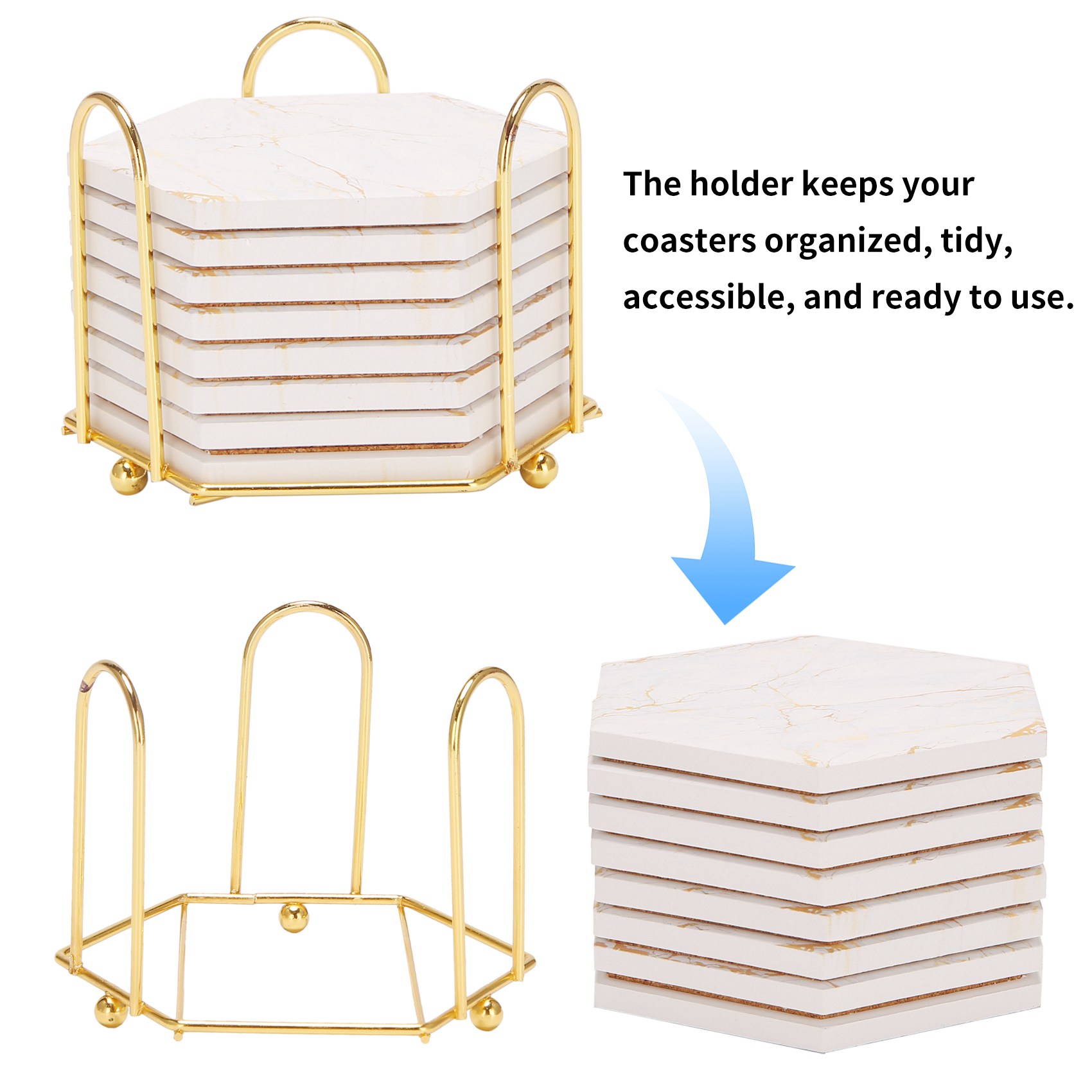 A69E8 PC Coasters For Drinks A - Marble Coaster Set review and price