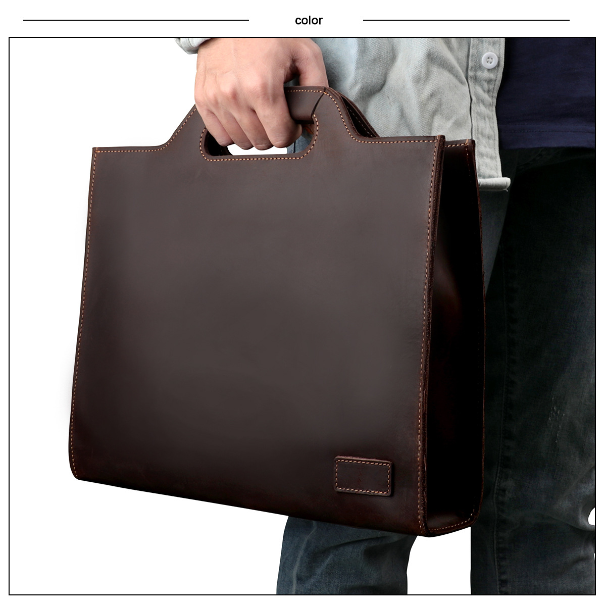 Men's laptop bag, men's should - Leather Briefcase review and price